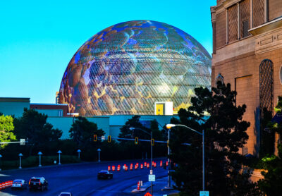 Las Vegas Sphere could soon get most of its power from solar and battery storage