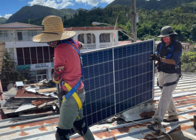 Local residents in Puerto Rico built the island’s first community-owned solar microgrid