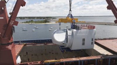 Nacelles arrive at 800 MW Vineyard 1 offshore wind project